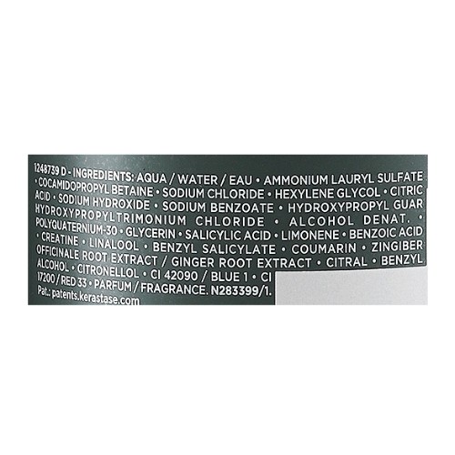 Мужской шампунь для утолщения и объема волос - Kerastase Genesis Homme Bain de Masse Epaississant